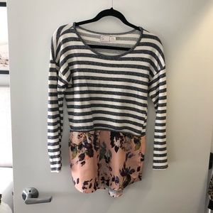 Unique light sweater from Anthropologie